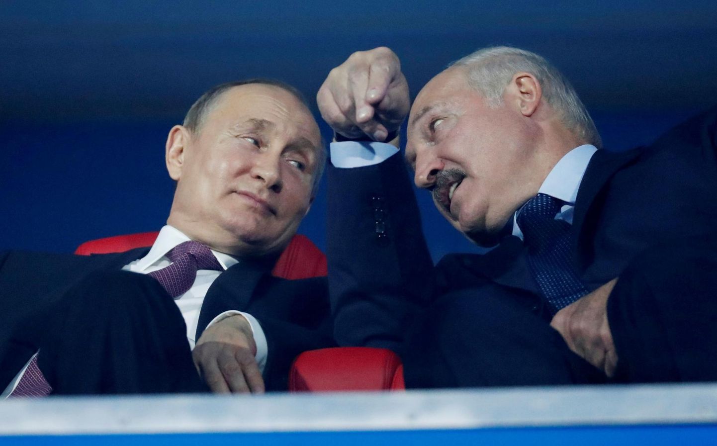 Президент России Владимир Путин и президент Беларуси Александр Лукашенко.