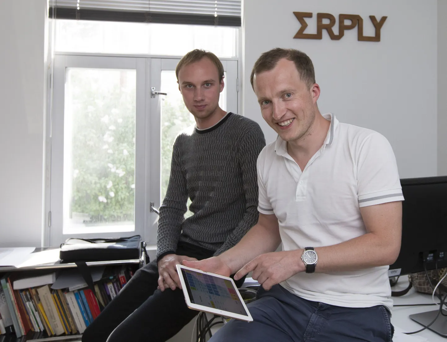 Erply juht Kristjan Hiiemaa (esiplaanil) on Donald Trumpi suhtes lootusrikas.