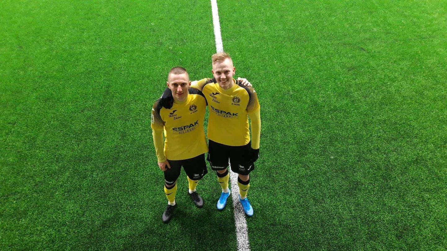 Viljandi Tuleviku pallurid Pavel Marin (vasakul) ja Kristjan Kask.