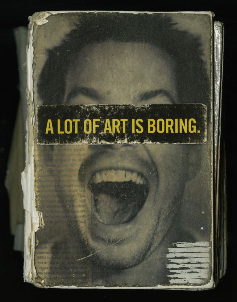 Frank Ockenfels III, «A Lot of Art is Boring» (1999). 