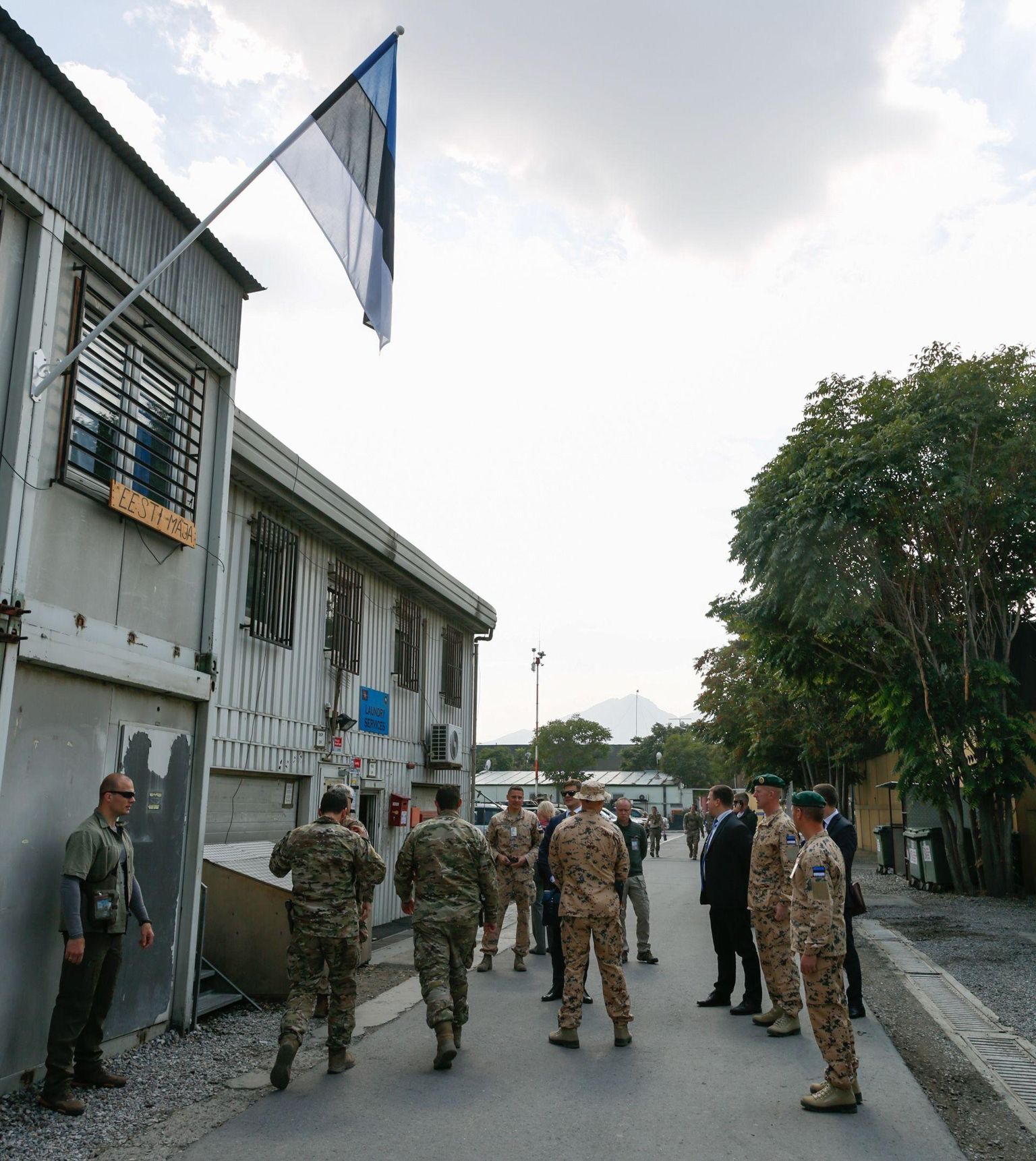 Eesti kaitseväe puhkeala NATO ­Kabuli baasis mullu sügisel, kui toona seal teeninud üksust külastasid peaminister ja kaitseväe juhataja.
