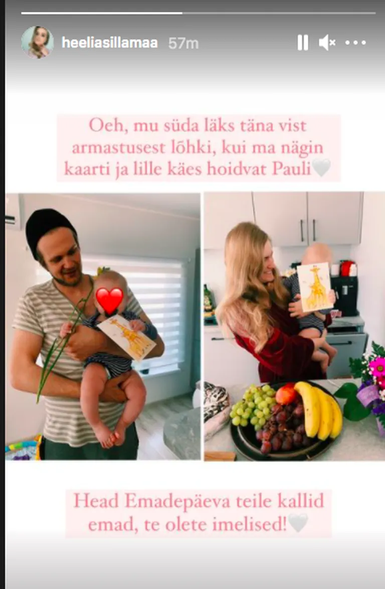 Heelia Sillamaa emadepäeva emotsioonid.