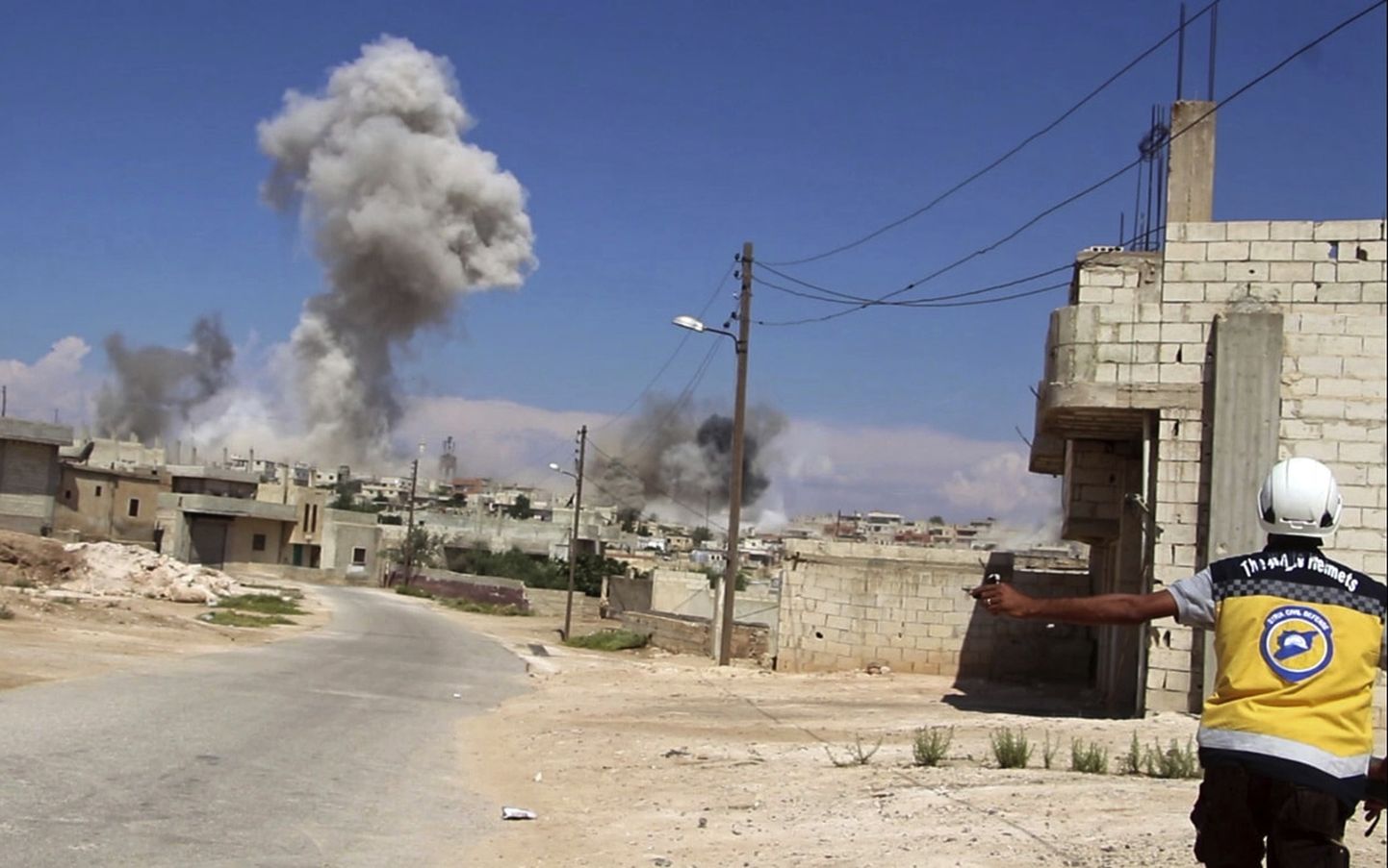 Sõjategevusest haaratud piirkond Idlibi lähistel.