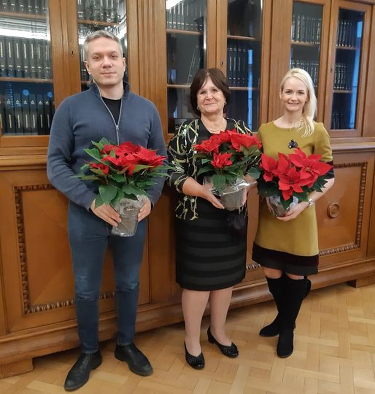 Andrei Korobeinik, Kersti Sarapuu ja Siret Kotka.