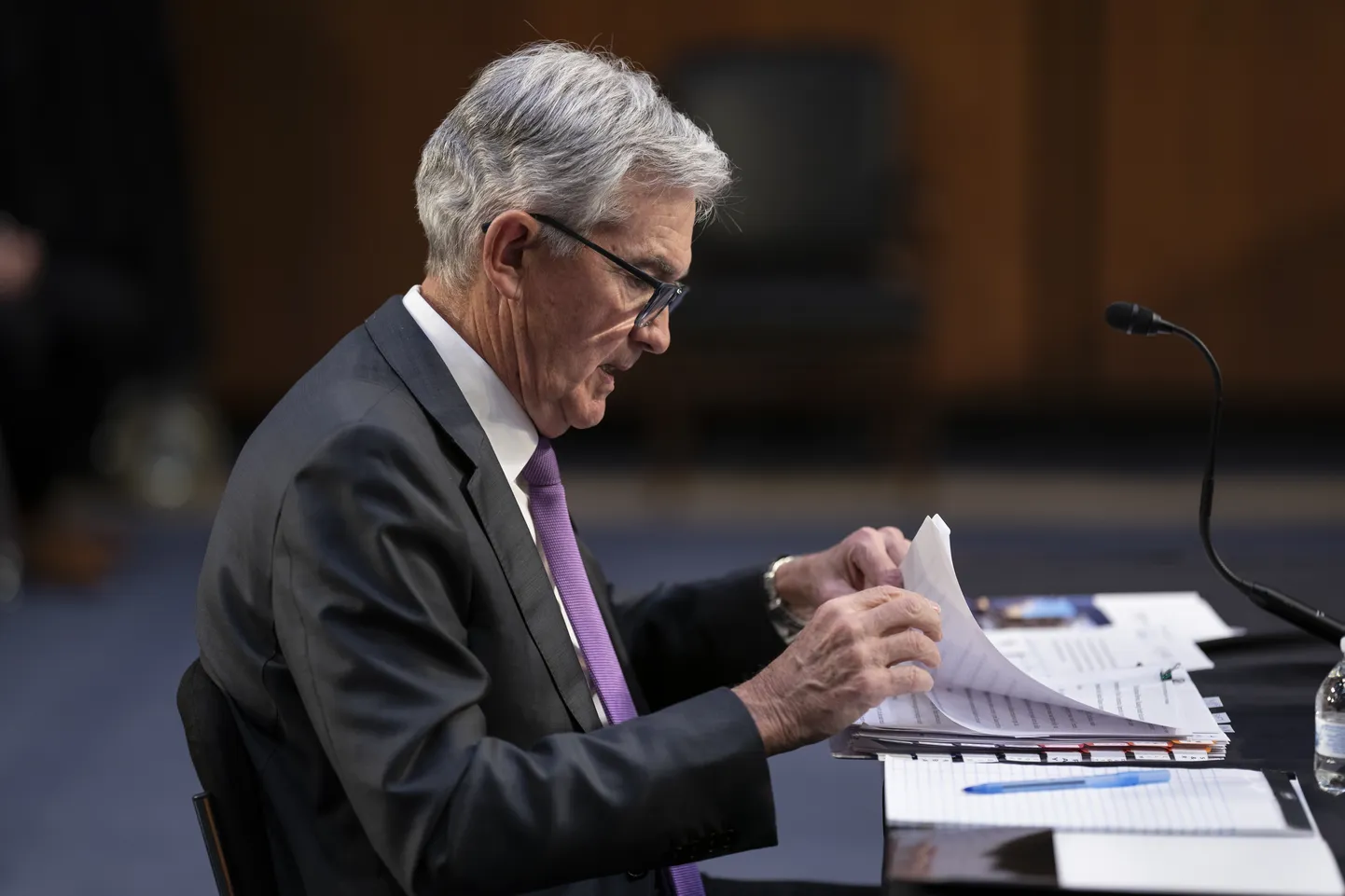 Fedi esimees Jerome Powell 7. märtsil 2023 Senati ees.