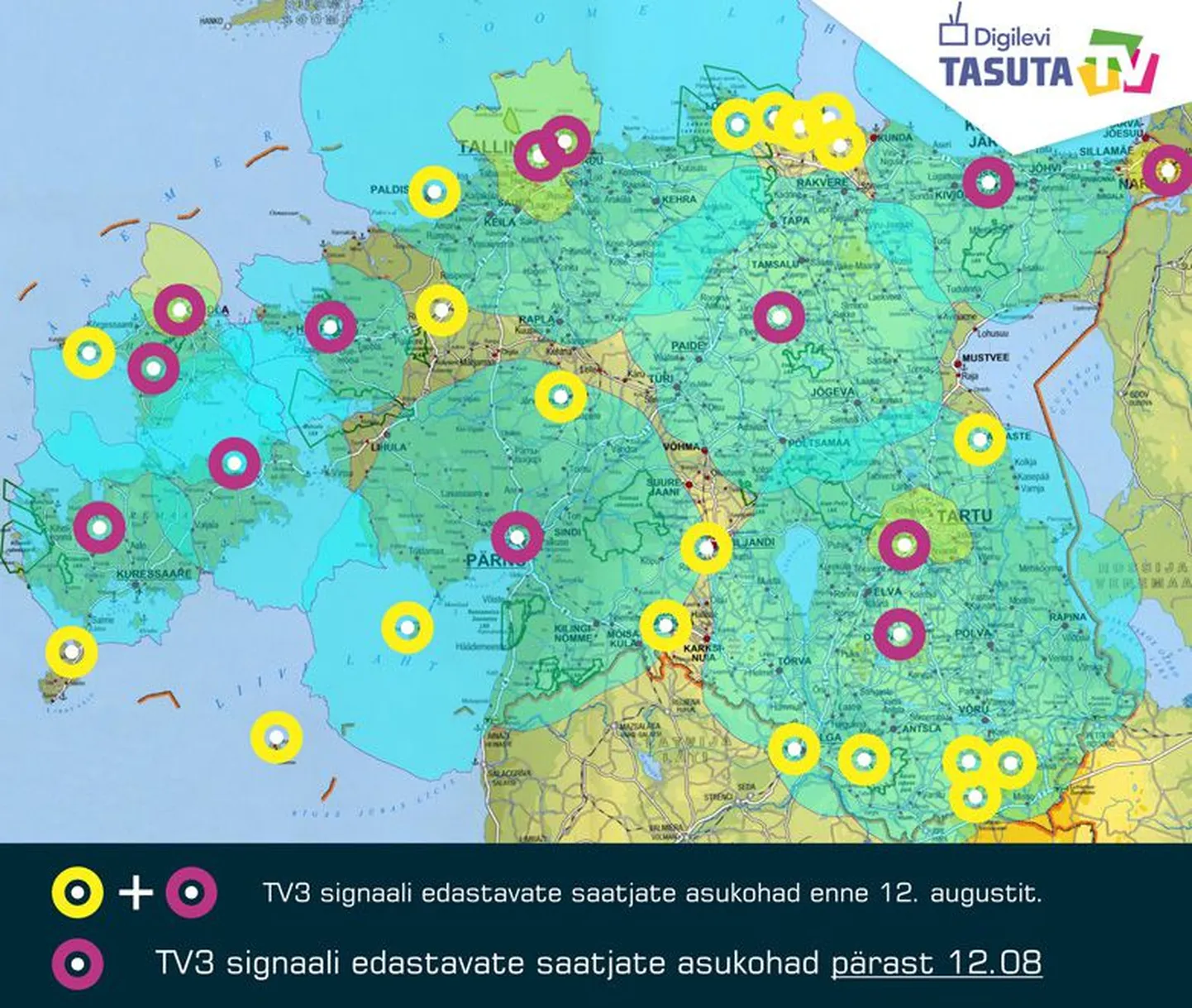 TV3 levi alates 12. augustist