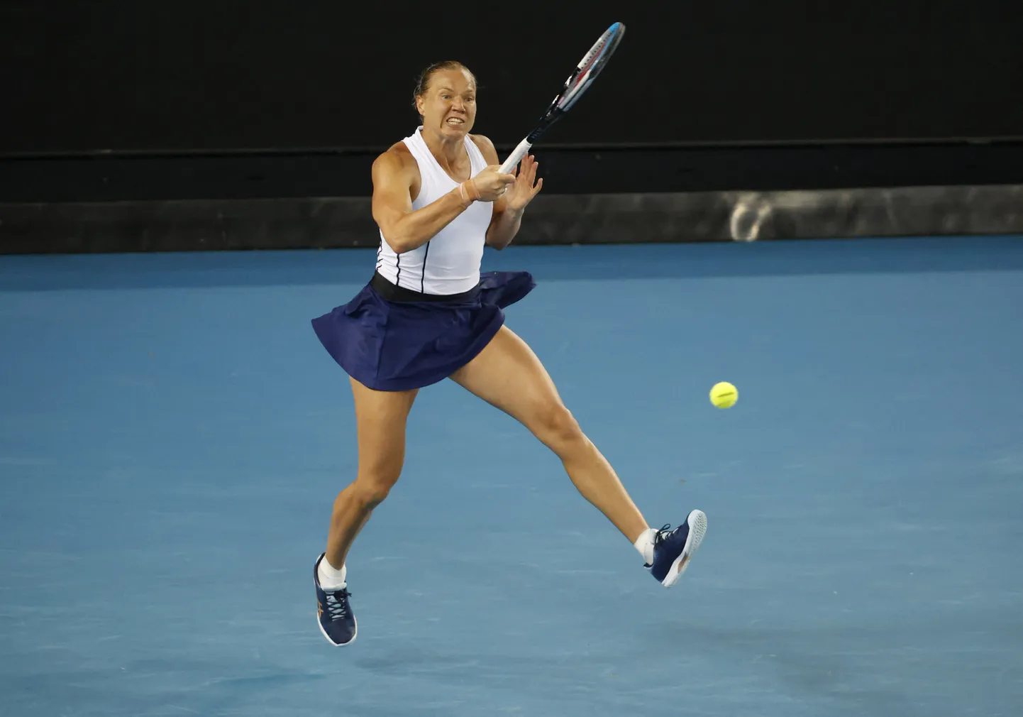 Kaia Kanepi Austraalia lahtiste 16 parema hulgas Arina Sabalenka vastu.