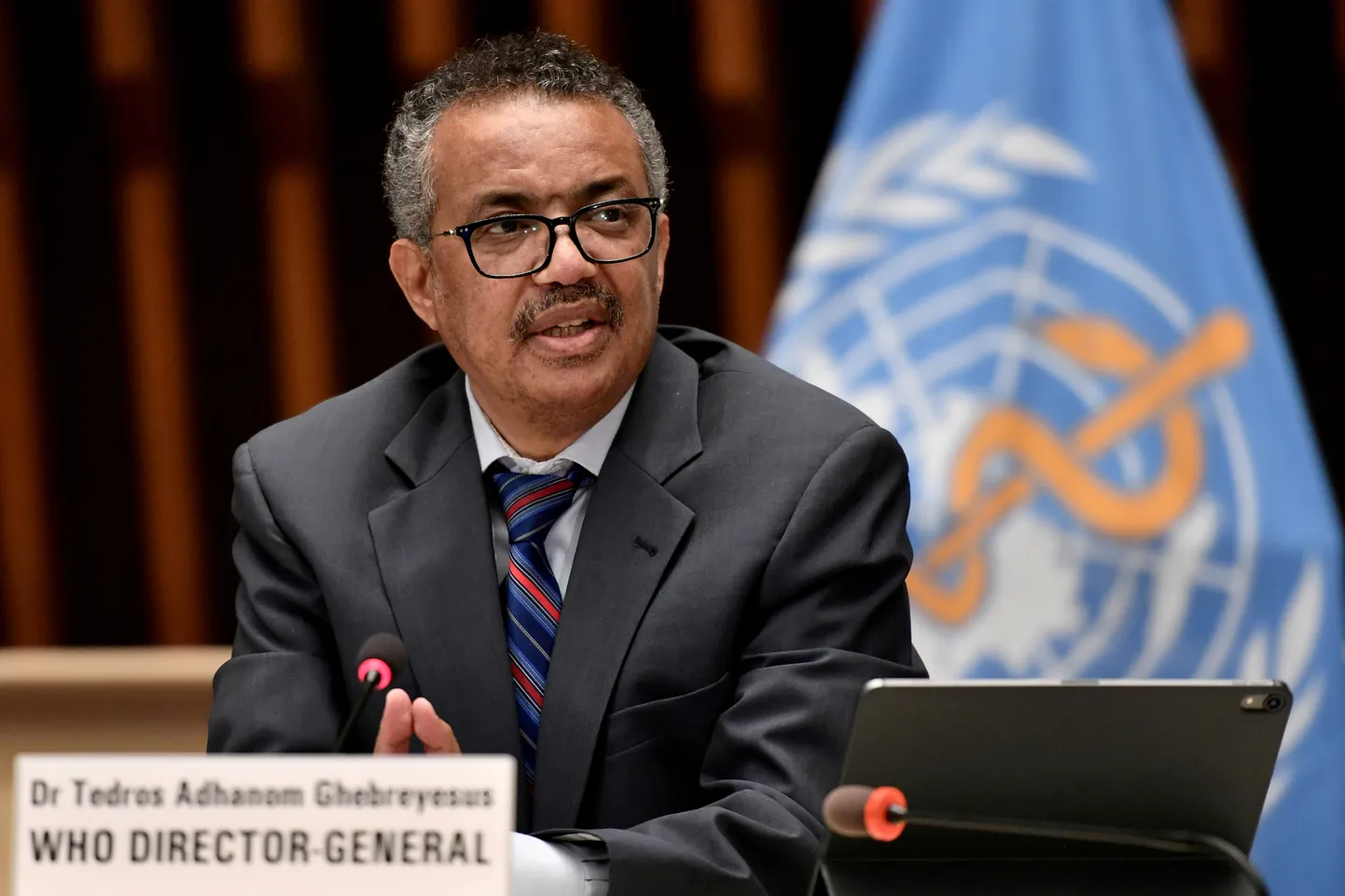 Maailma Terviseorganisatsiooni (WHO) peasekretär Tedros Adhanom Ghebreyesus Genfis 3. juuli 2020.