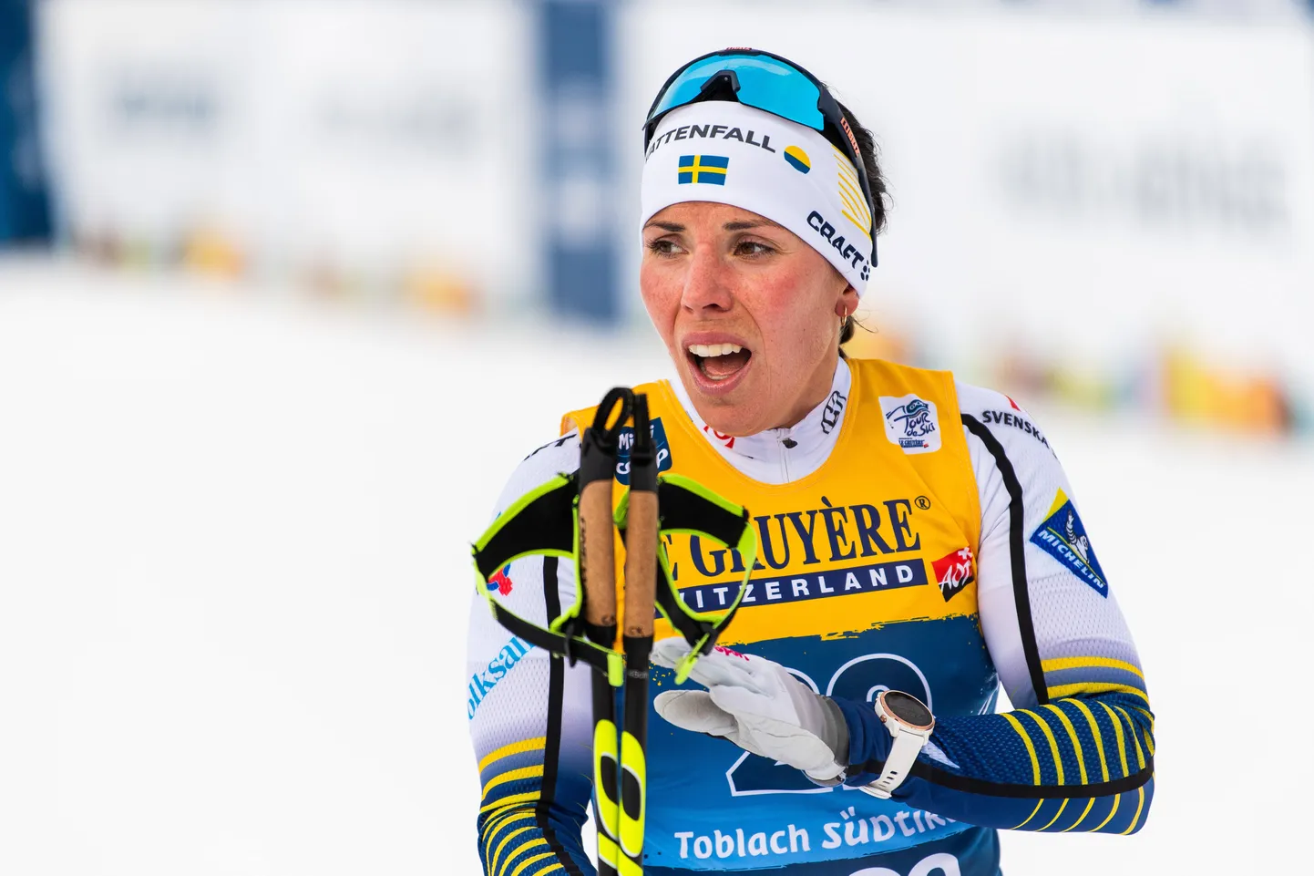 Rootsi suusatäht Charlotte Kalla.