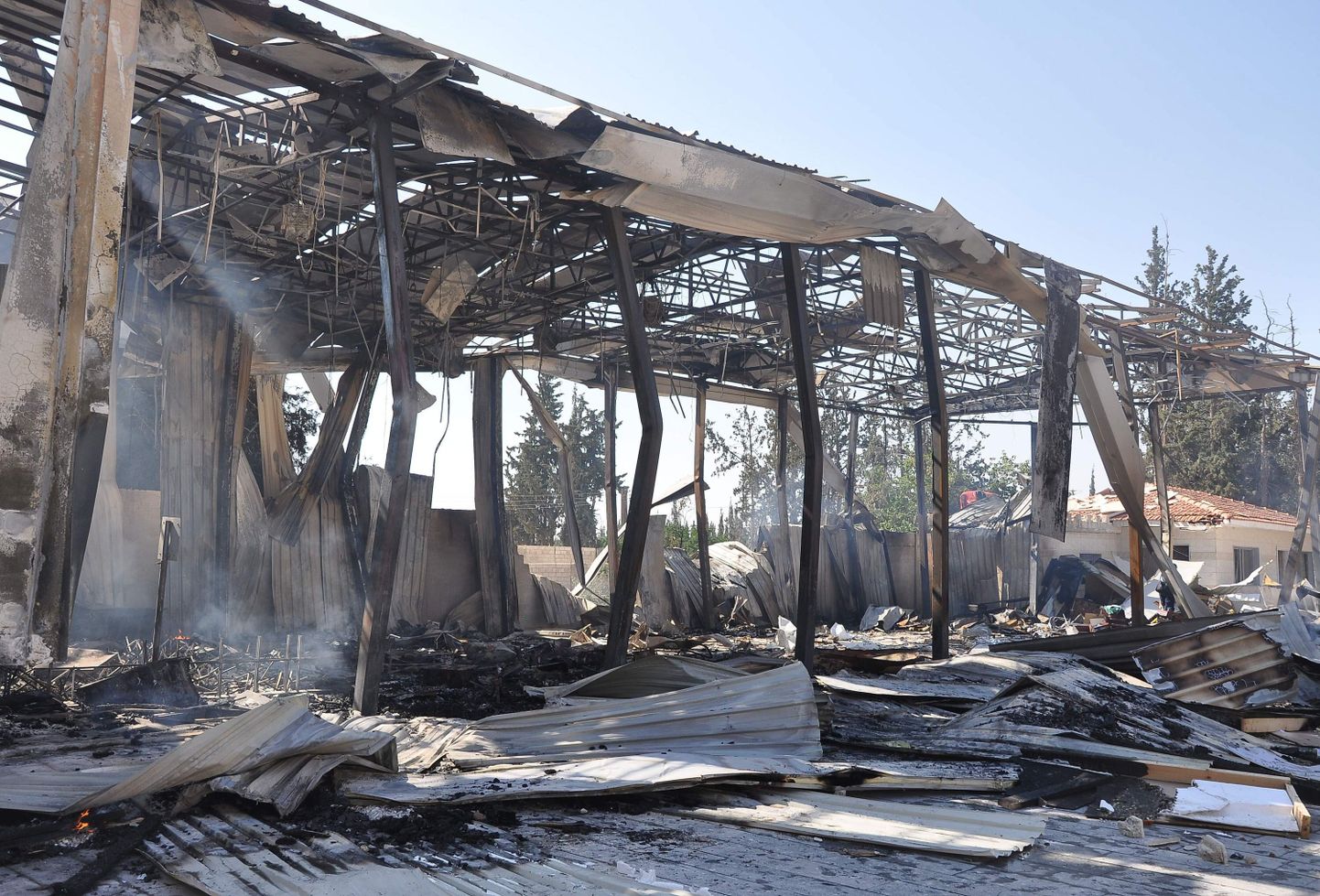 Plahvatuses täielikult hävinud Ikhbariya telejaam