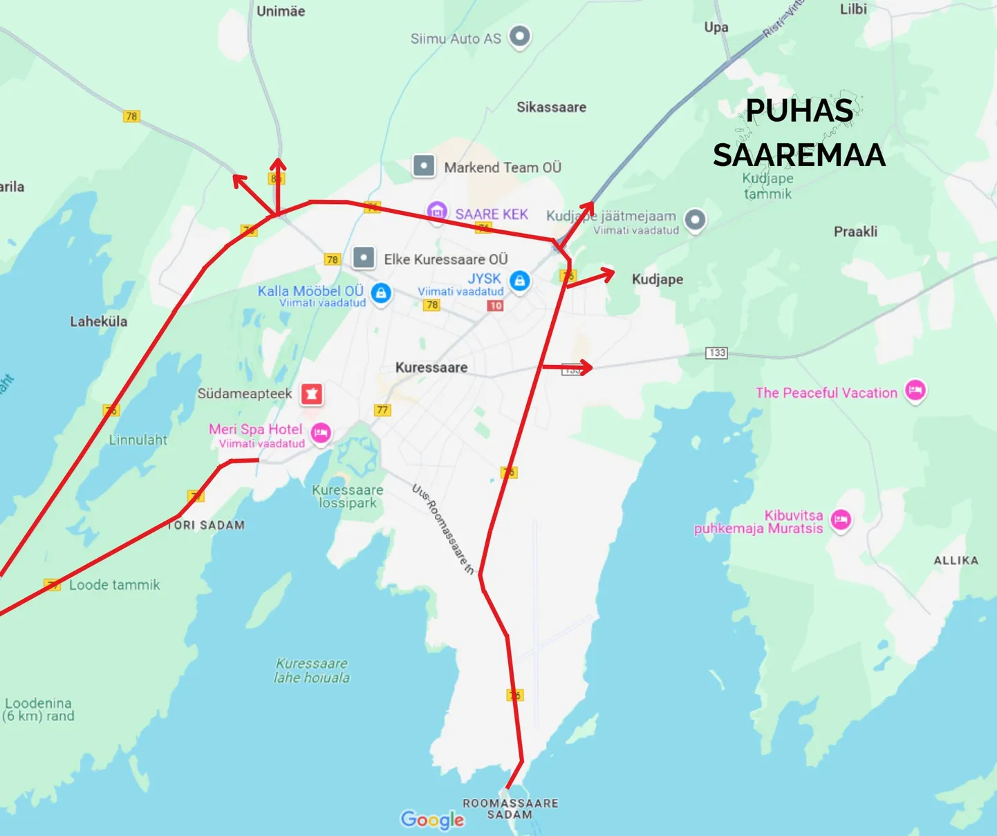 Talgude ala Kuressaare ümber