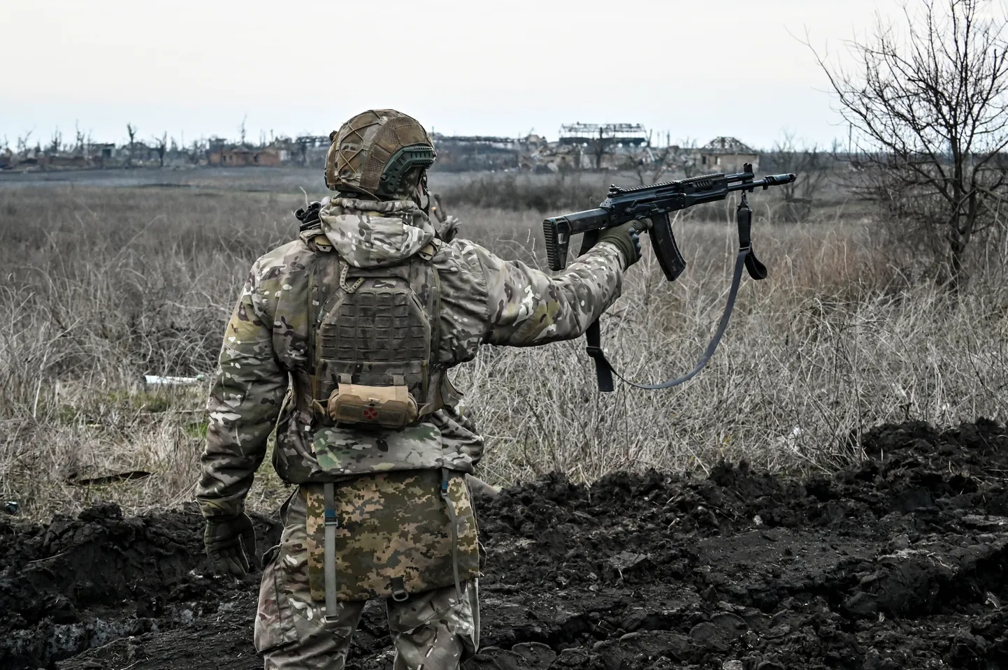 Ukraina sõdur. Foto on illustratiivne.