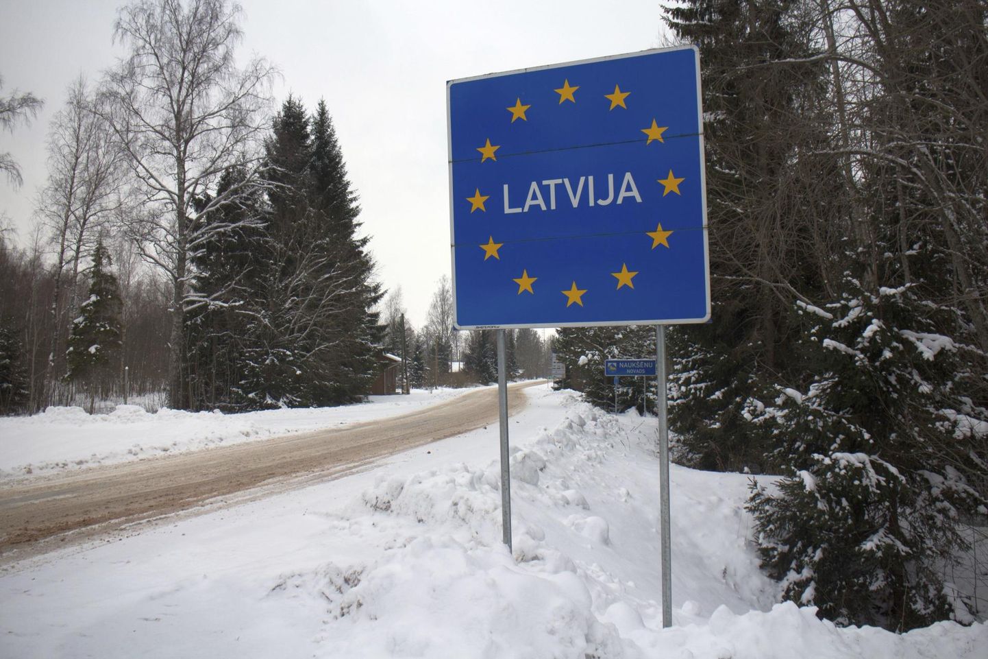 Граница Латвии.