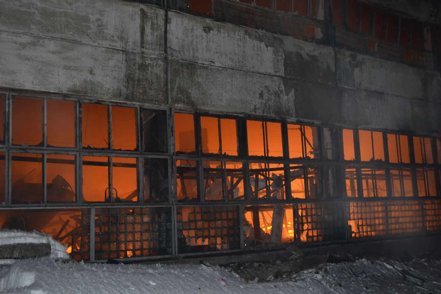 Пожар на складе в Перми.