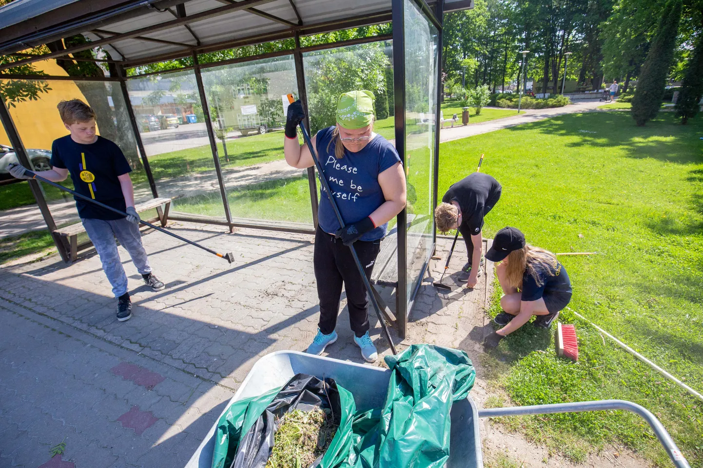 Türi valla õpilasmalevlased üle-eelmisel aastal.