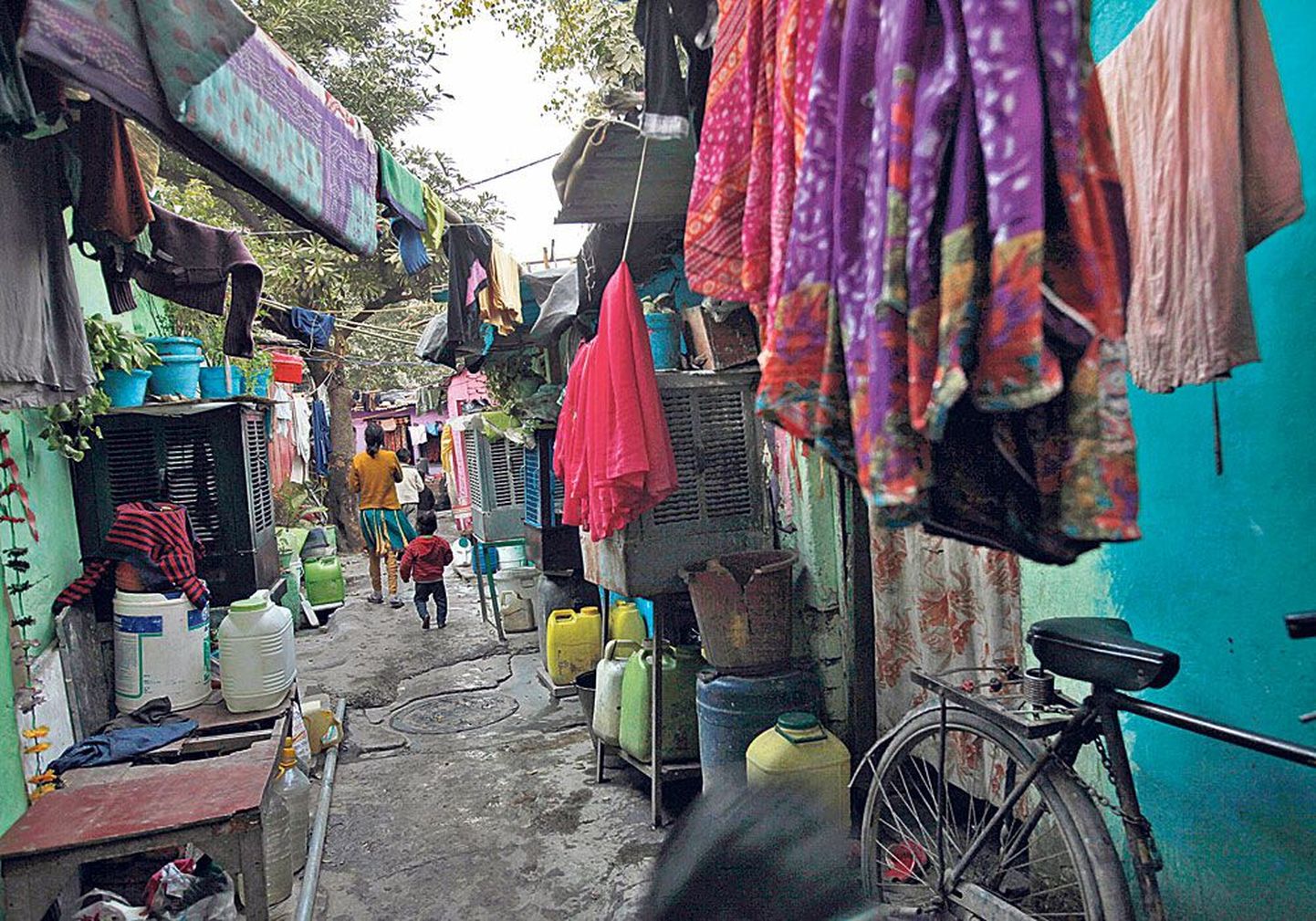Предместье Дели — Равидаси, где жили обвиняемые в жестоком групповом изнасиловании.