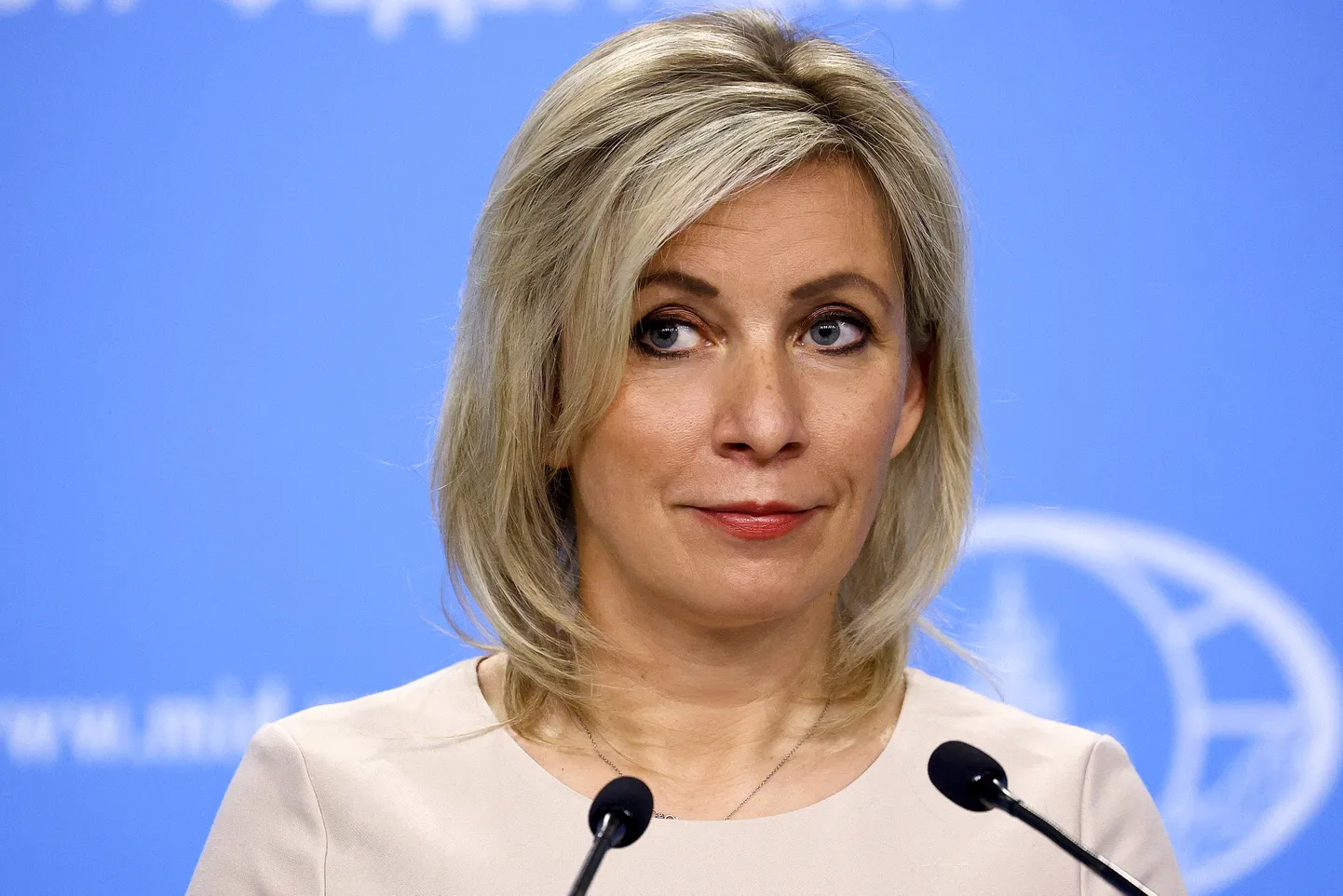 Krievijas Ārlietu ministrijas preses sekretāre Marija Zaharova.