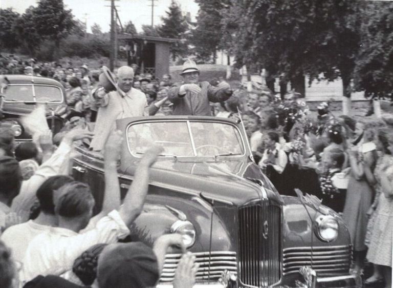 Никита Хрущев посещает Сигулду, 1959 год