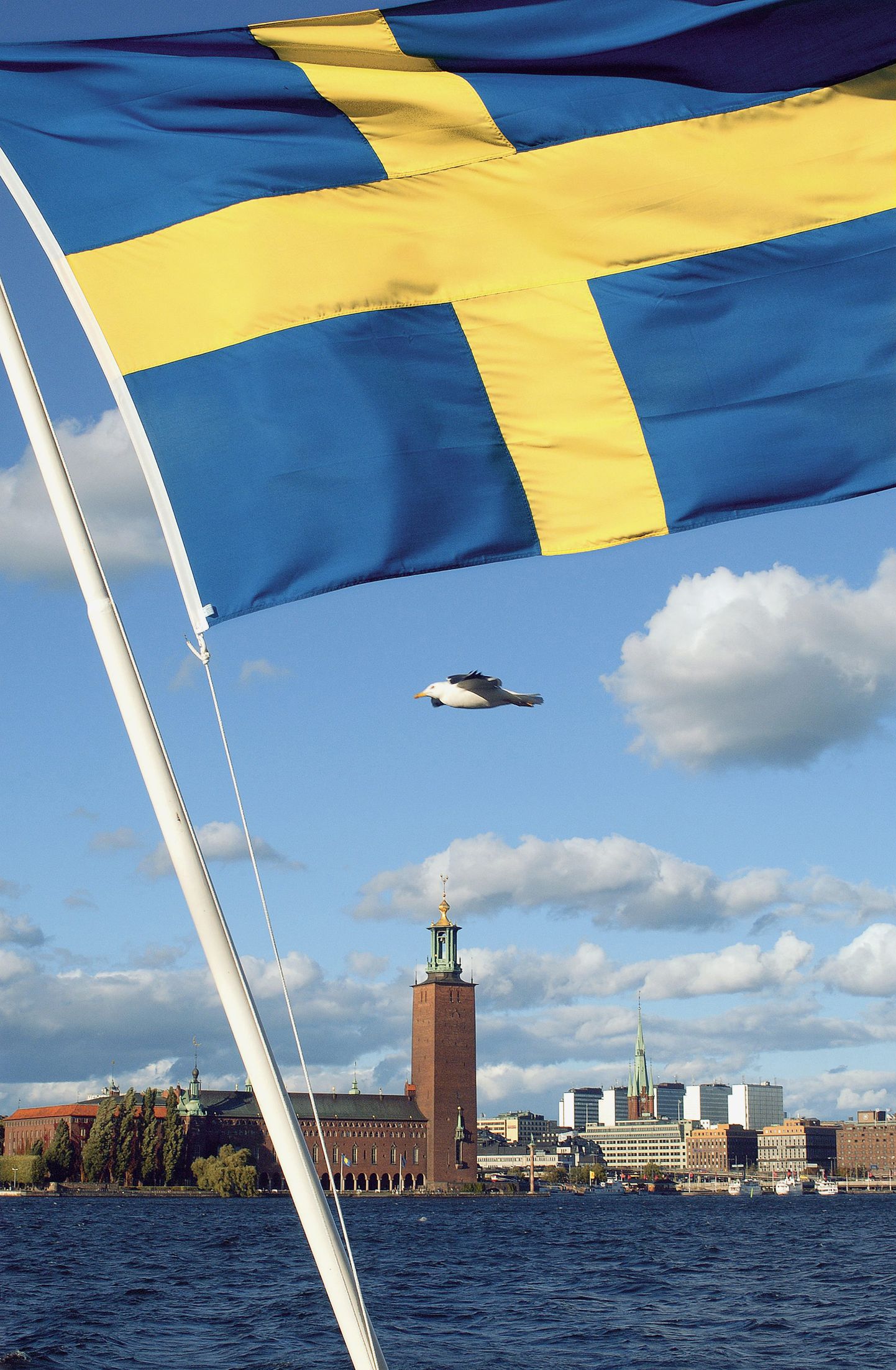 Rootsi lipp ja pealinn Stockholm