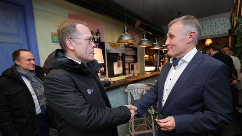 Urmas Klaas jõudis võiduka Isamaa valimispeole
