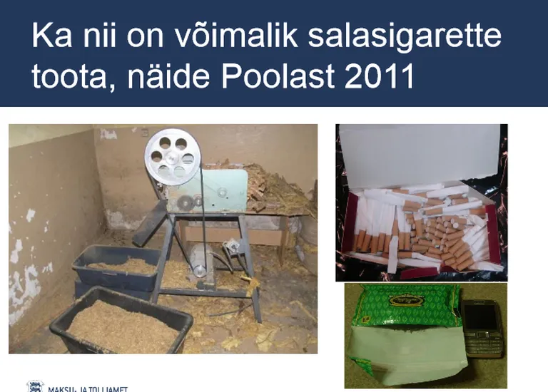 Allikas: kuvatõmmis maksu- ja tolliameti ettekandest «Aktsiisikaupade salaturg Eestis 2014»