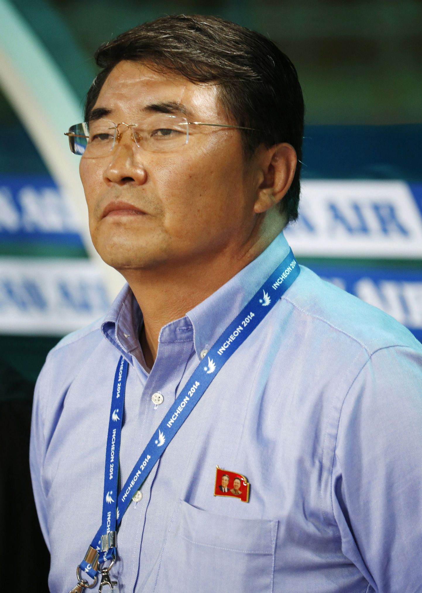 Põhja-Korea jalgpallikoondise peatreener Yun Jong Su.