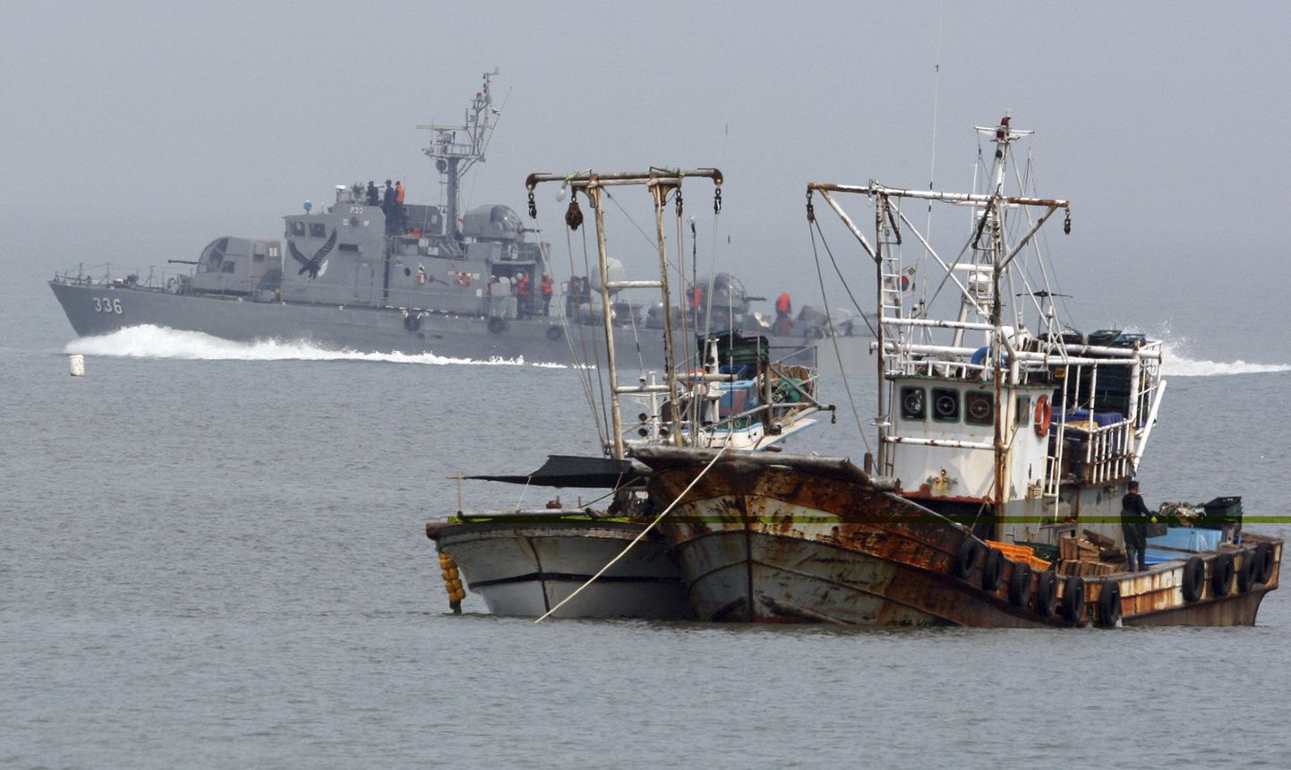 Hiina kalurid tapsid Lõuna-Korea piirivalvuri