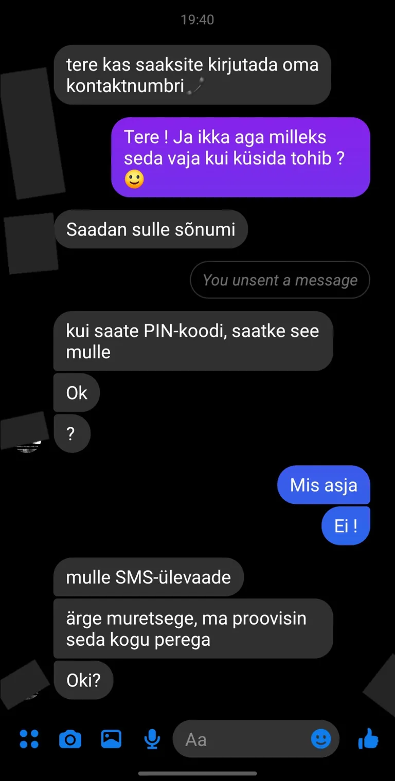 Häkkerite käitumine Facebookis.