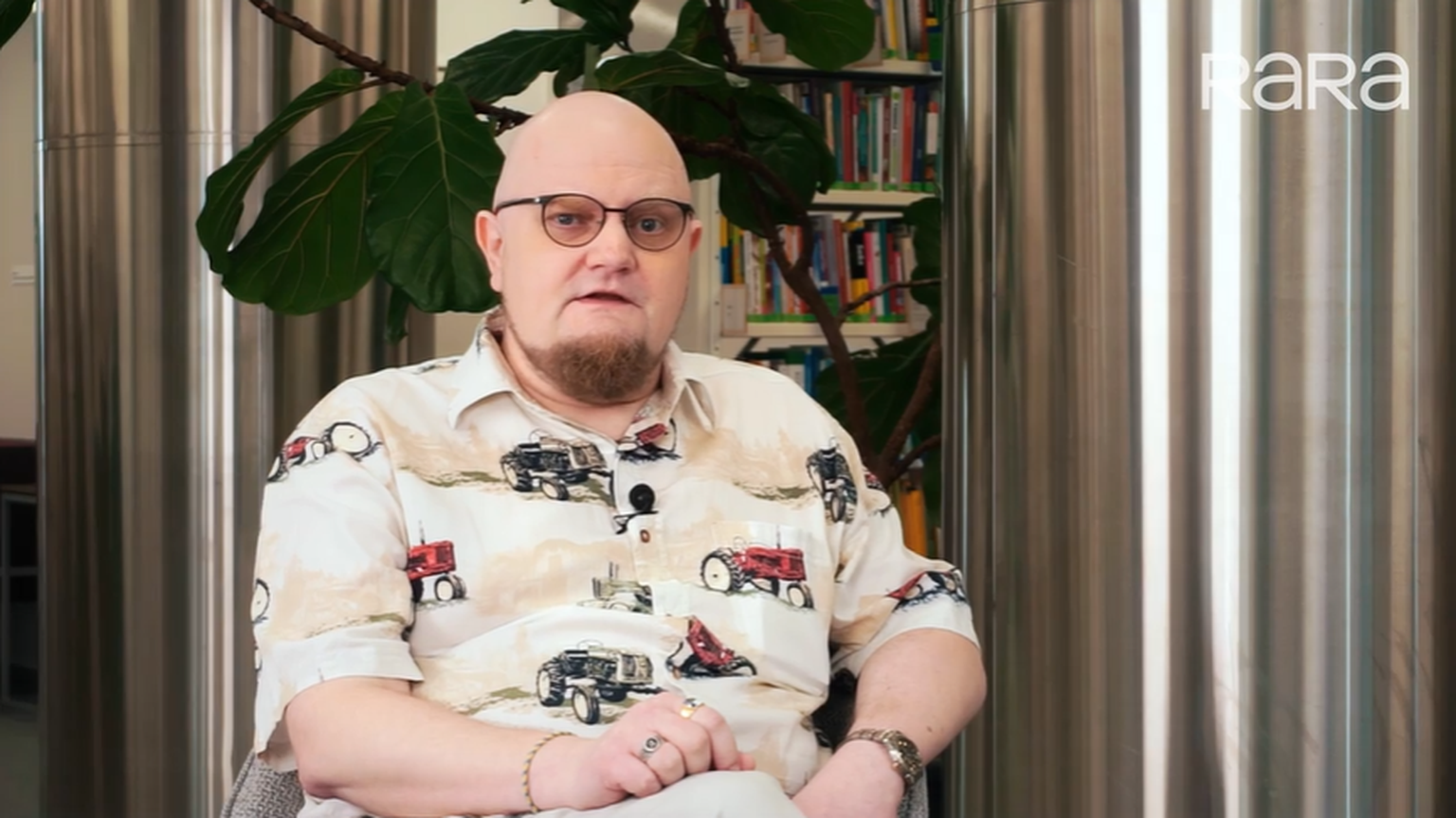 Eesti Rahvusraamatukogu kultuurinõunik ja emakeelepäeva päevajuht Karl Martin Sinijärv.