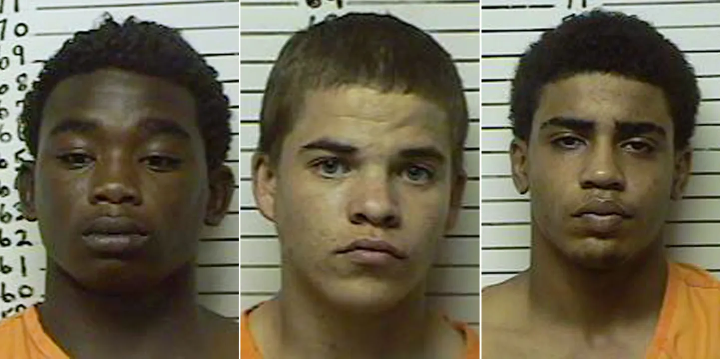 Mõrtsukateks olid 15-aastane Hames Francis Edwards (vasakul), 17-aastane Michael Dewayne Jones ja 16-aastane Chancey Allen Luna.