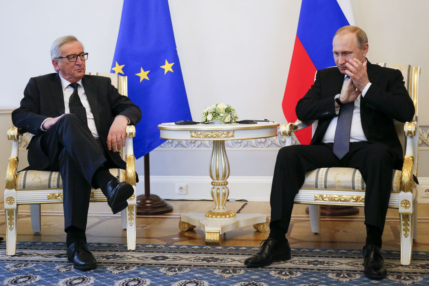Venemaa president Vladimir Putin ja Euroopa Komisjoni president Jean-Claude Juncker