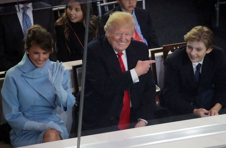 Donald Trump, Melania Trump ja Barron Trump
