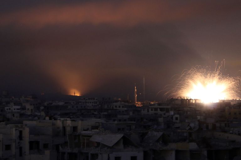 Õhurünnak Ida-Ghoutale.