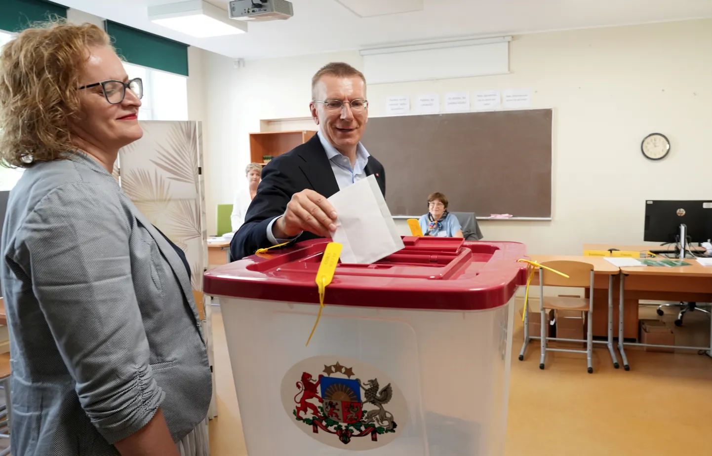 Läti president Edgars Rinkēvičs käis ka ise eile valimas.