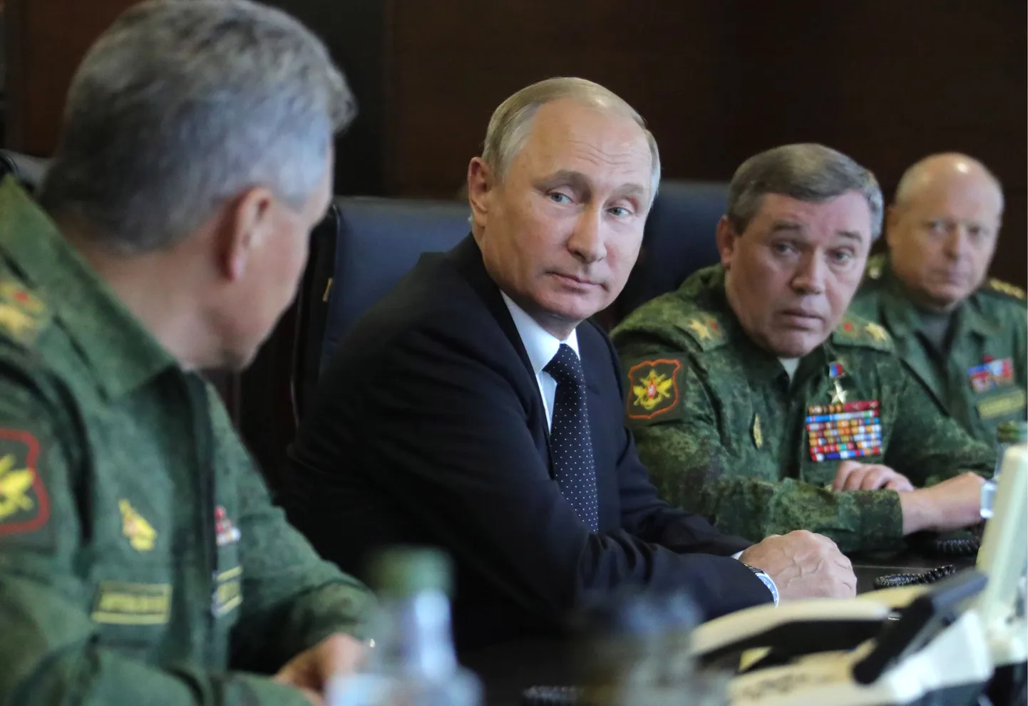 Владимир Путин на учениях "Запад-2017"