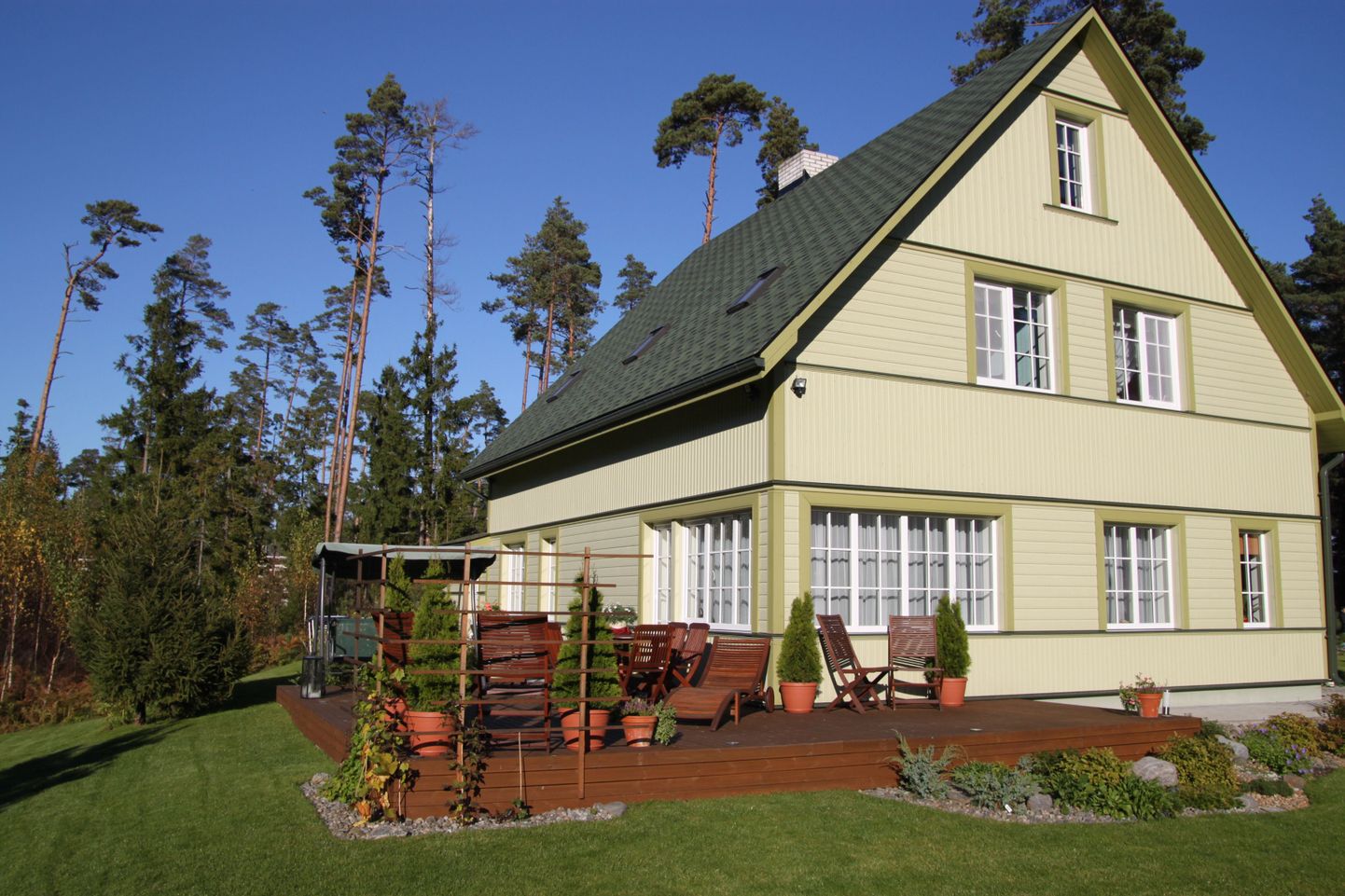 Perekond Saksa kodu Pärnumaal Reiu külas.