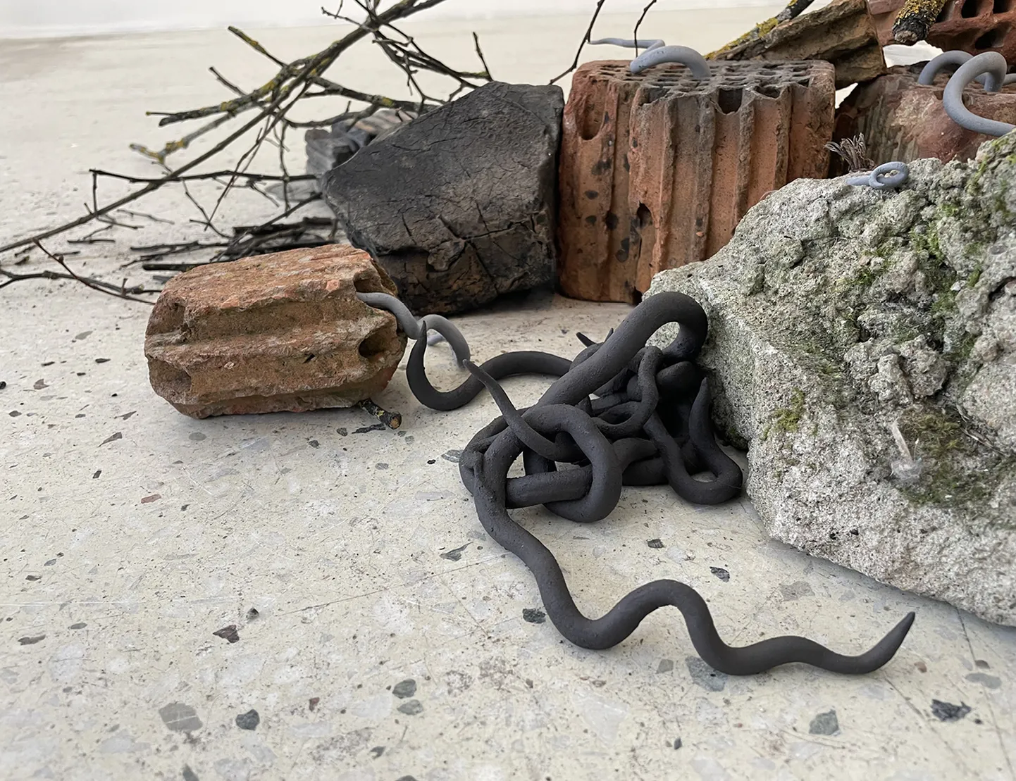 Fragment näitusetööst.