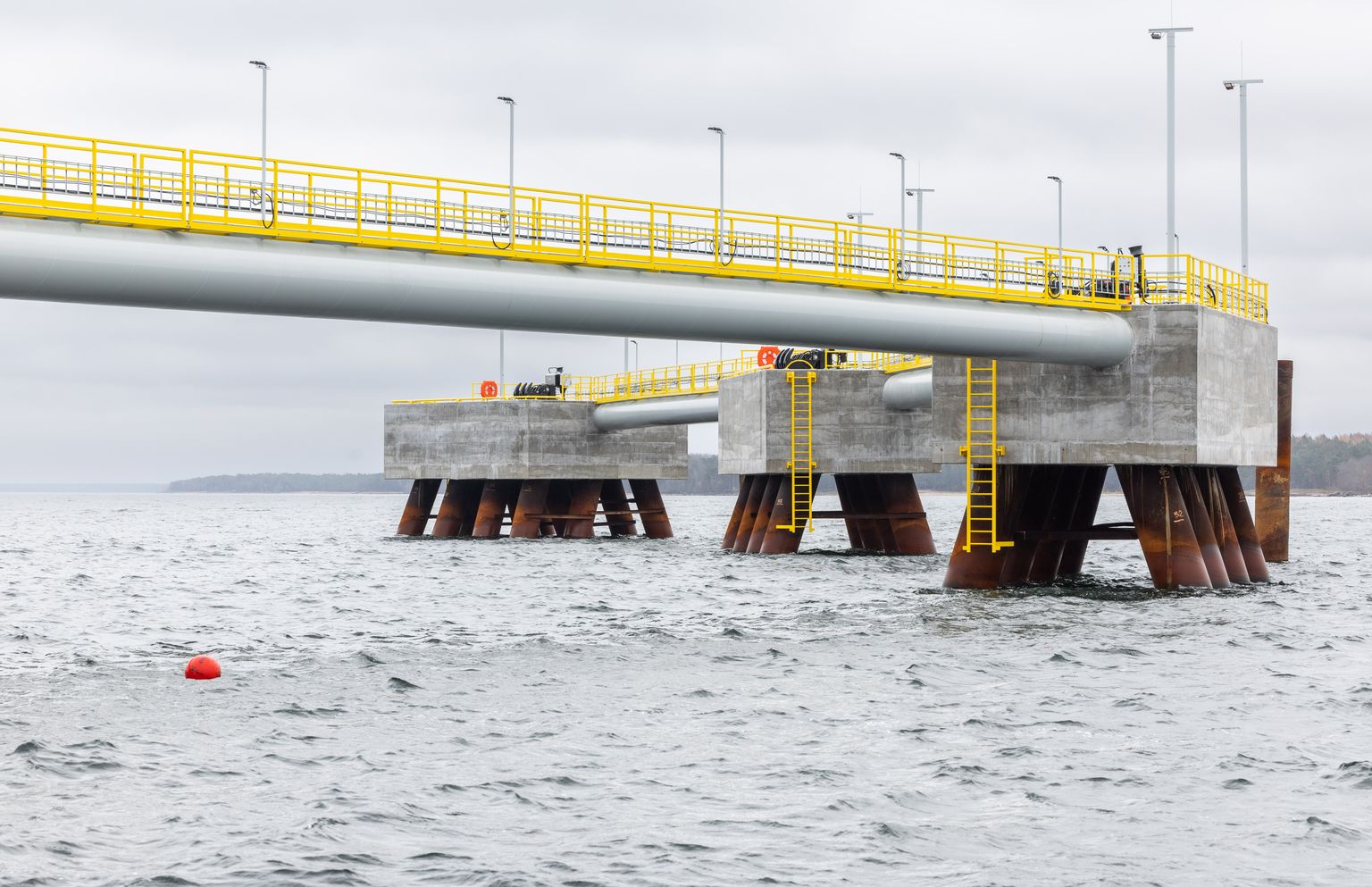 The liquefied natural gas (LNG) mooring quay in Paldiski.