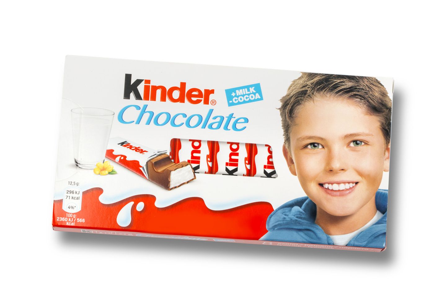 Kinderi šokolaadi, mida kaunistab Matteo Farneti nägu.
