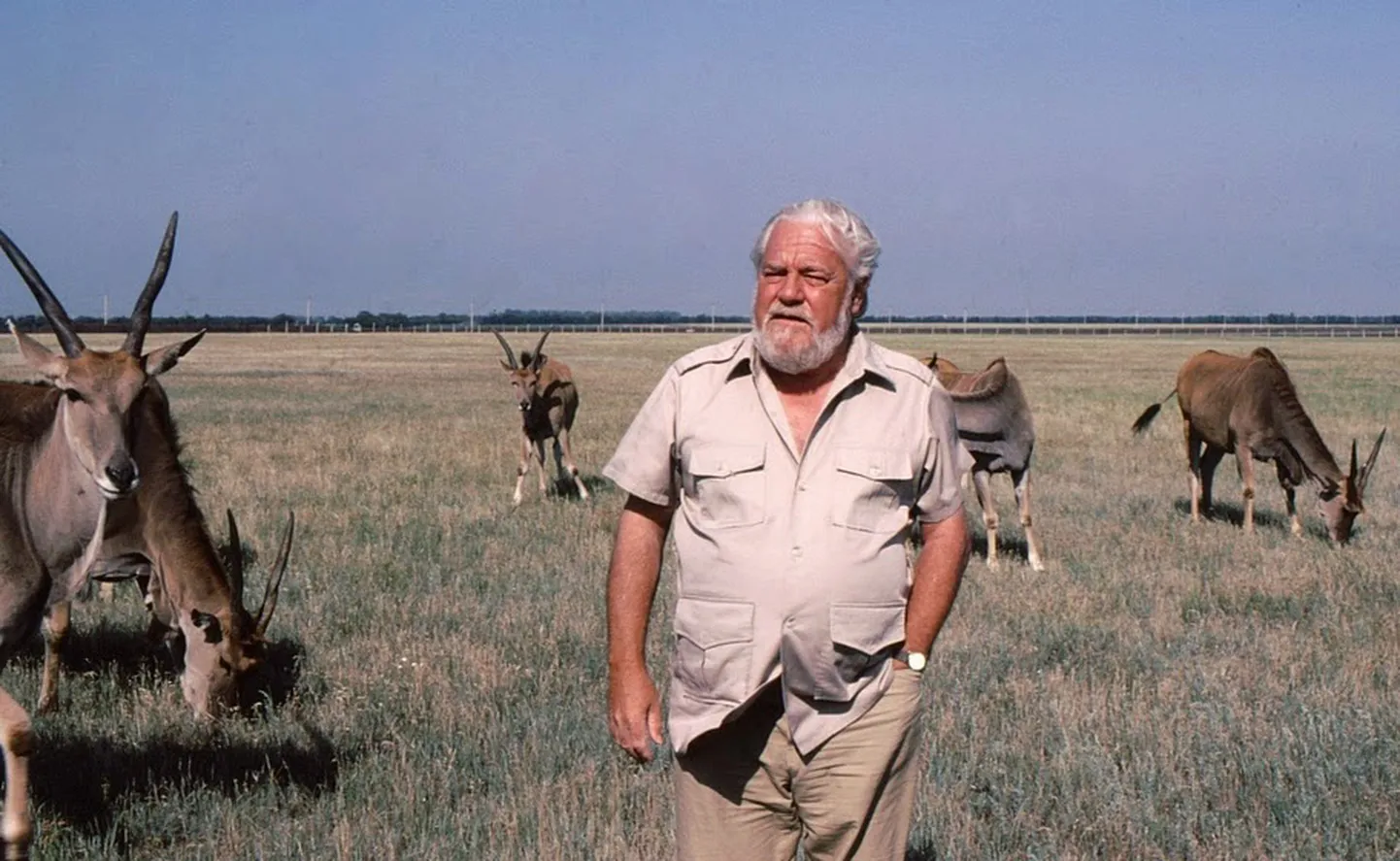 Gerald Durrell 1985. aastal Ukrainas.