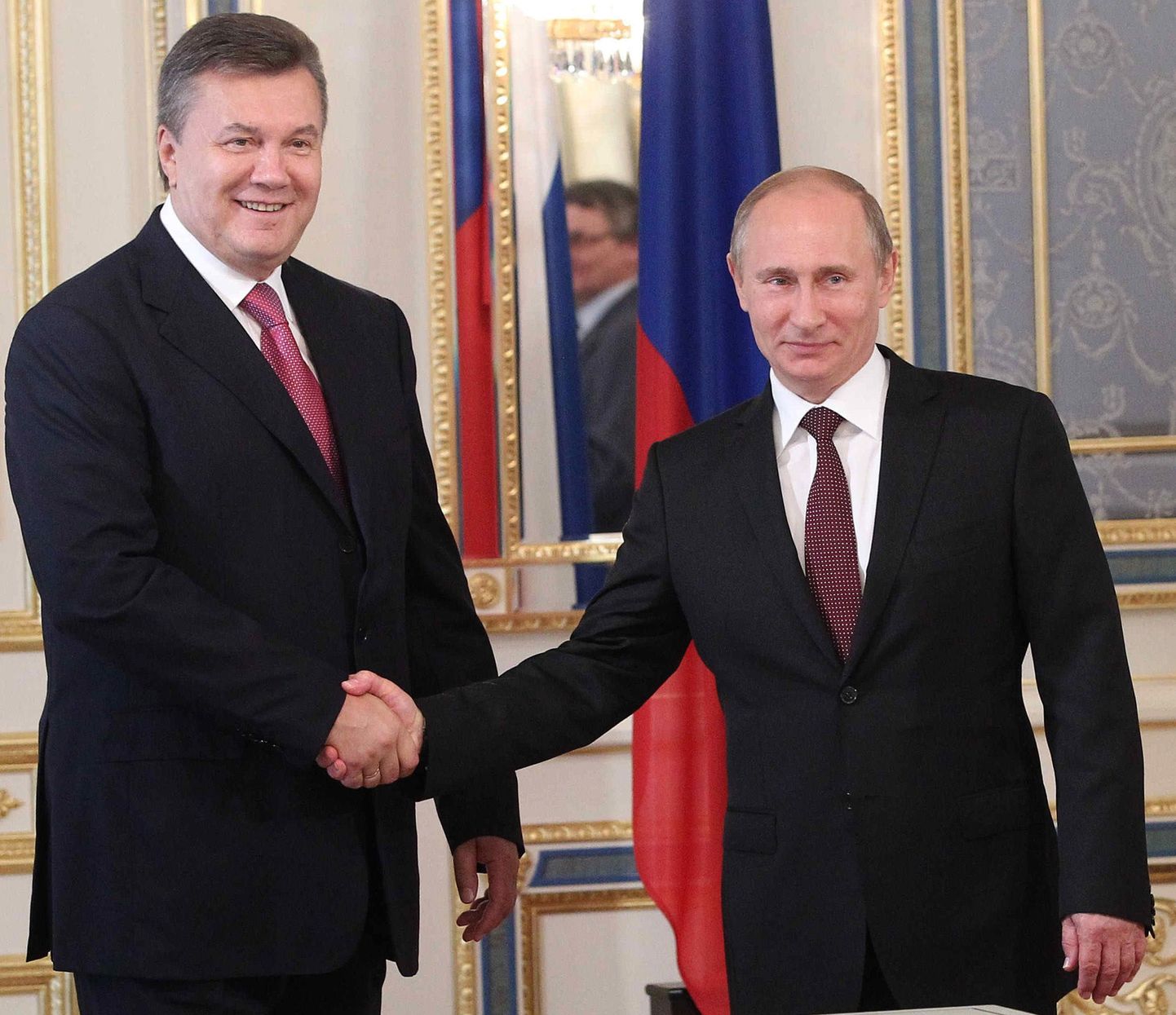 Ukraina president Viktor Janukovitš (vasakul) ja Venemaa riigijuht Vladimir Putin