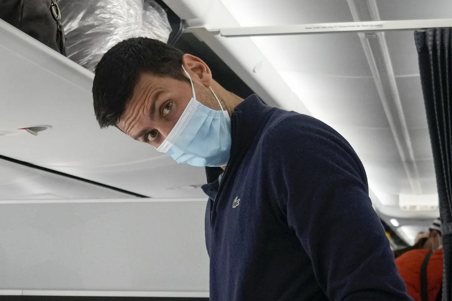 Novak Djokovic täna Dubais asumas Belgradi lennule.