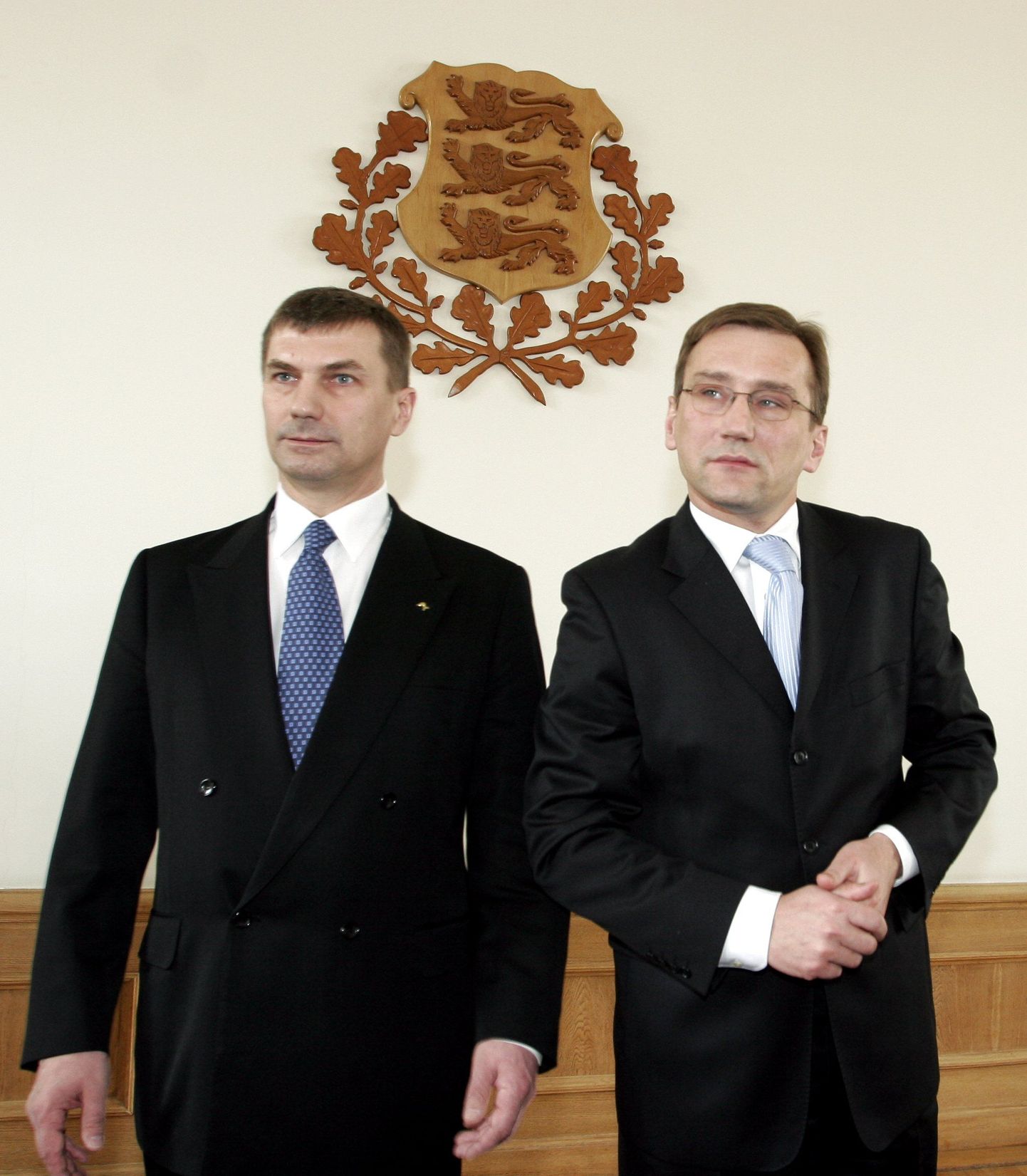 Peaminister Andrus Ansip ja majandusminister Juhan Parts