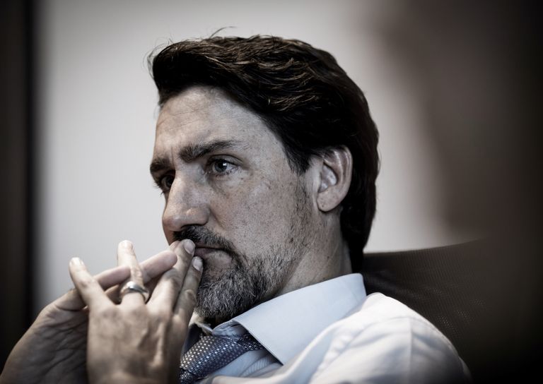 Kanada peaminister Justin Trudeau habemega.