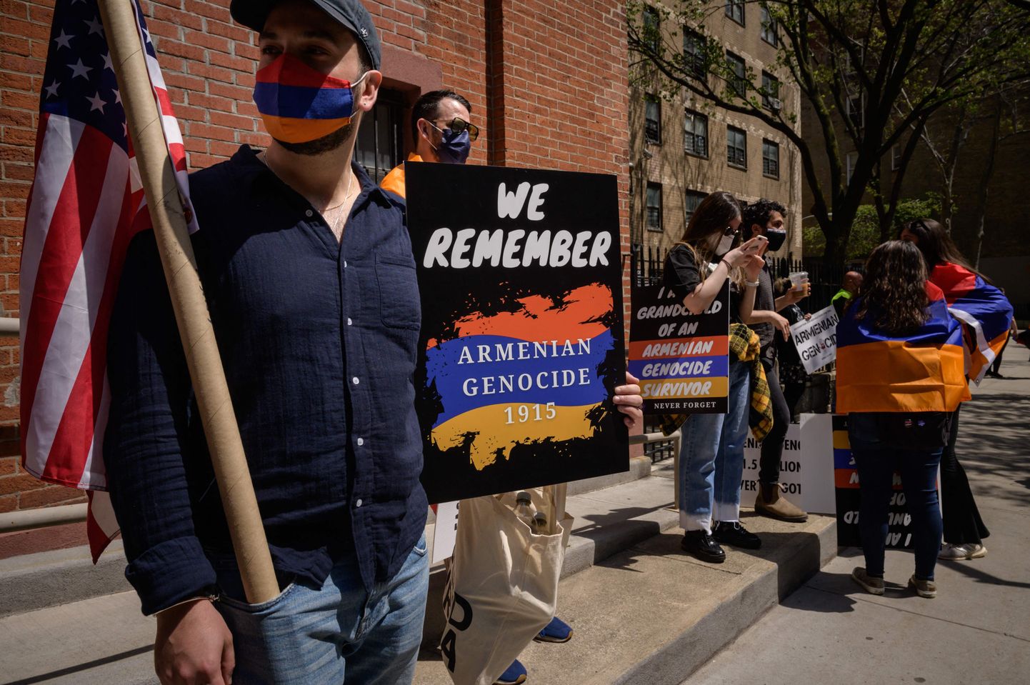 USA New Yorgi armeenlaste kogukonna rongkäik Armeenia genotsiidi aastapäeva puhul 24. aprill 2021.