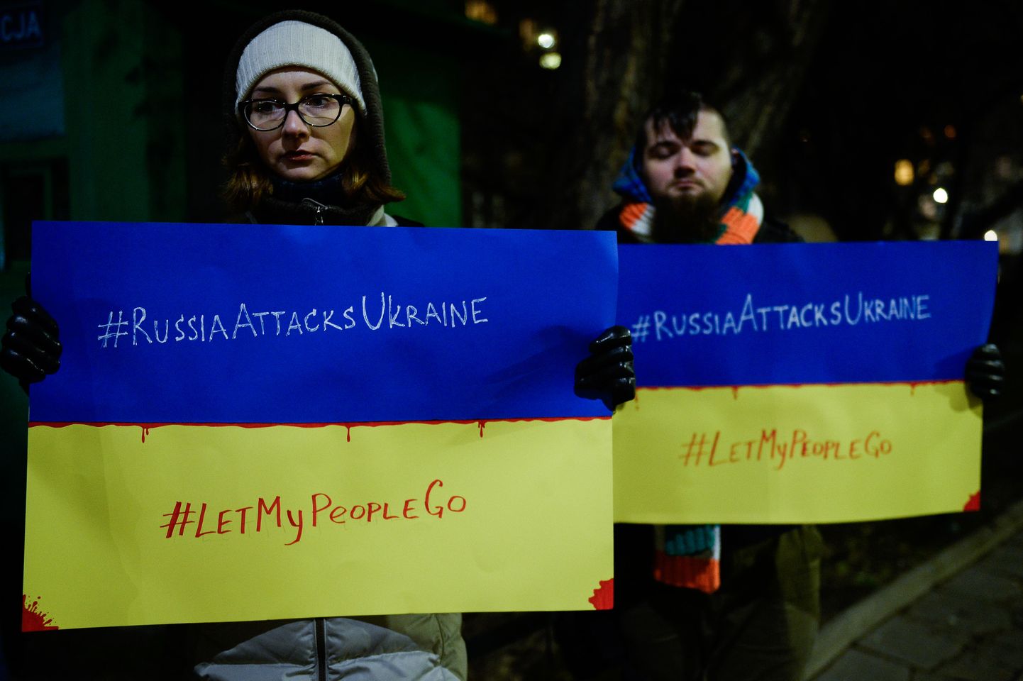 Протесты против агрессии в Украине