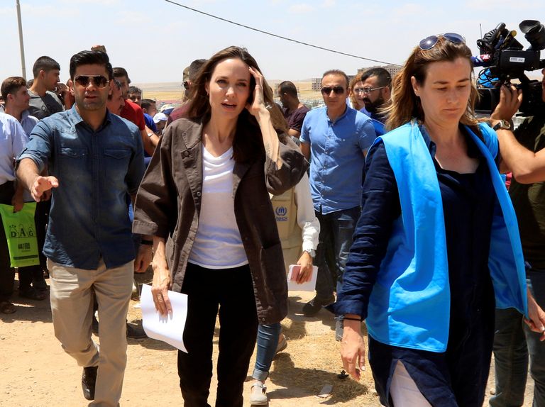 Angelina Jolie selle aasta juunis Iraagis Dohukis asuvas põgenikelaagris