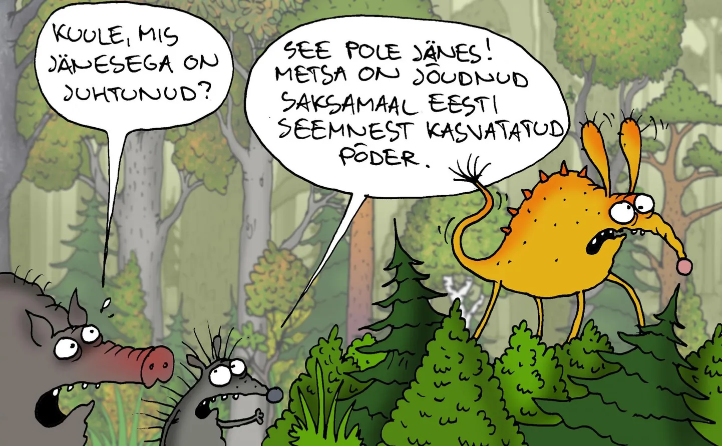 Urmas Nemvalts joonistab.