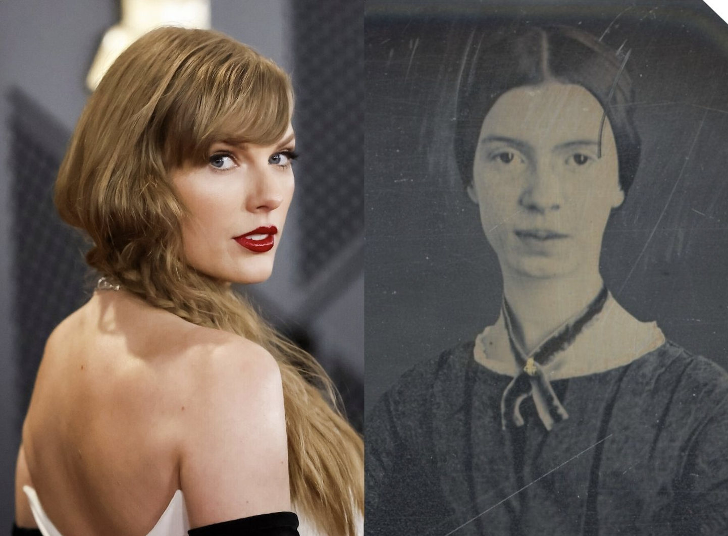 Taylor Swift ja Emily Dickinson.