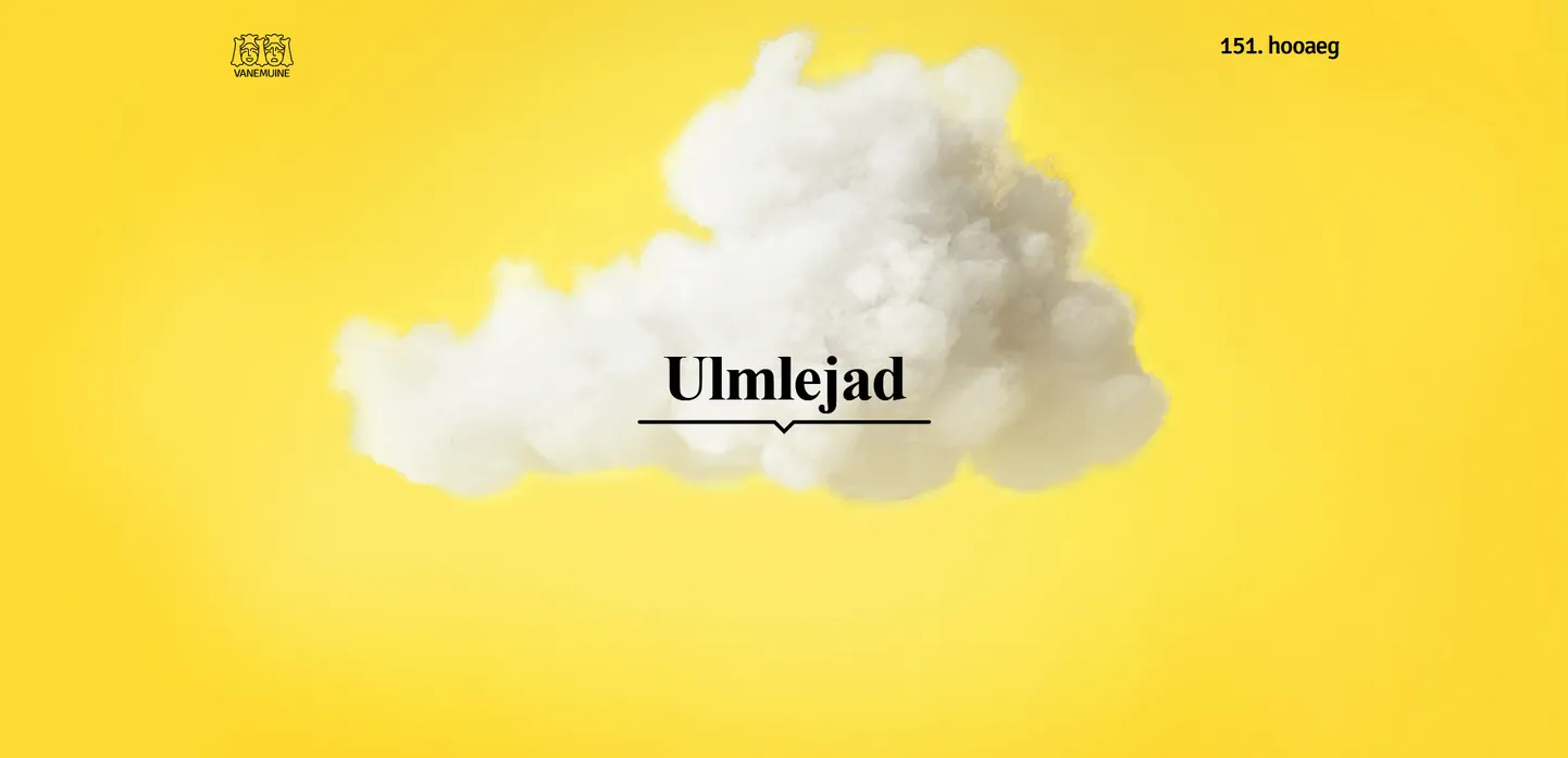 Lavastuse «Ulmlejad» veebilehekülg.